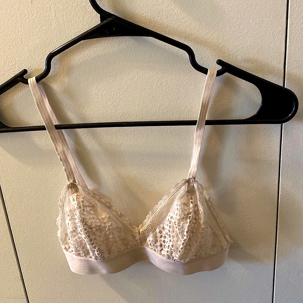 DKNY sheer eyelet bralette, never worn, size S